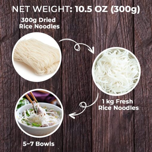 Asiadeli Pho Rice Noodles, Premium Rice Stick Noodles, Banh Pho Noodles - 10.5 oz. - Image 4