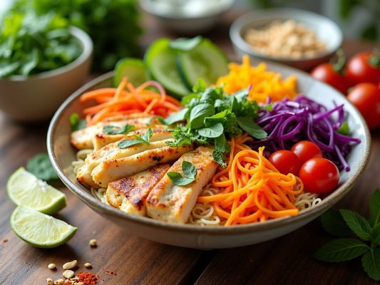 Healthy options on what to make with rice vermicelli