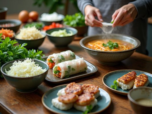 What to make with rice vermicelli for family meals